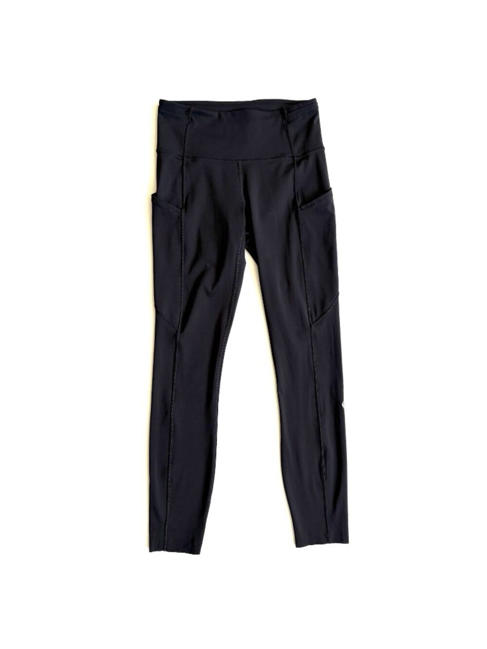 Lululemon Women’s 4 Fast and Free High Rise 25 Inseam Black Nulux Leggings